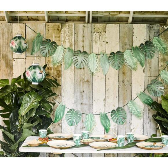 Tropical Palm Leaf Garland Party Decoration - 8.5 Feet - Picture 3 of 5
